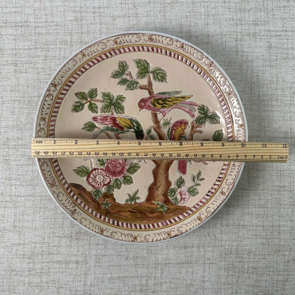 Vintage Andrea by Sadek Victoria Morland Tree of Life Bird Chinoiserie Plate - Picture 8 of 10